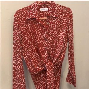 Faithfull the Brand Tops - Faithful the brand tie front bow printed top Faithfull the Brand Tops - Faithful the brand tie front bow printed top